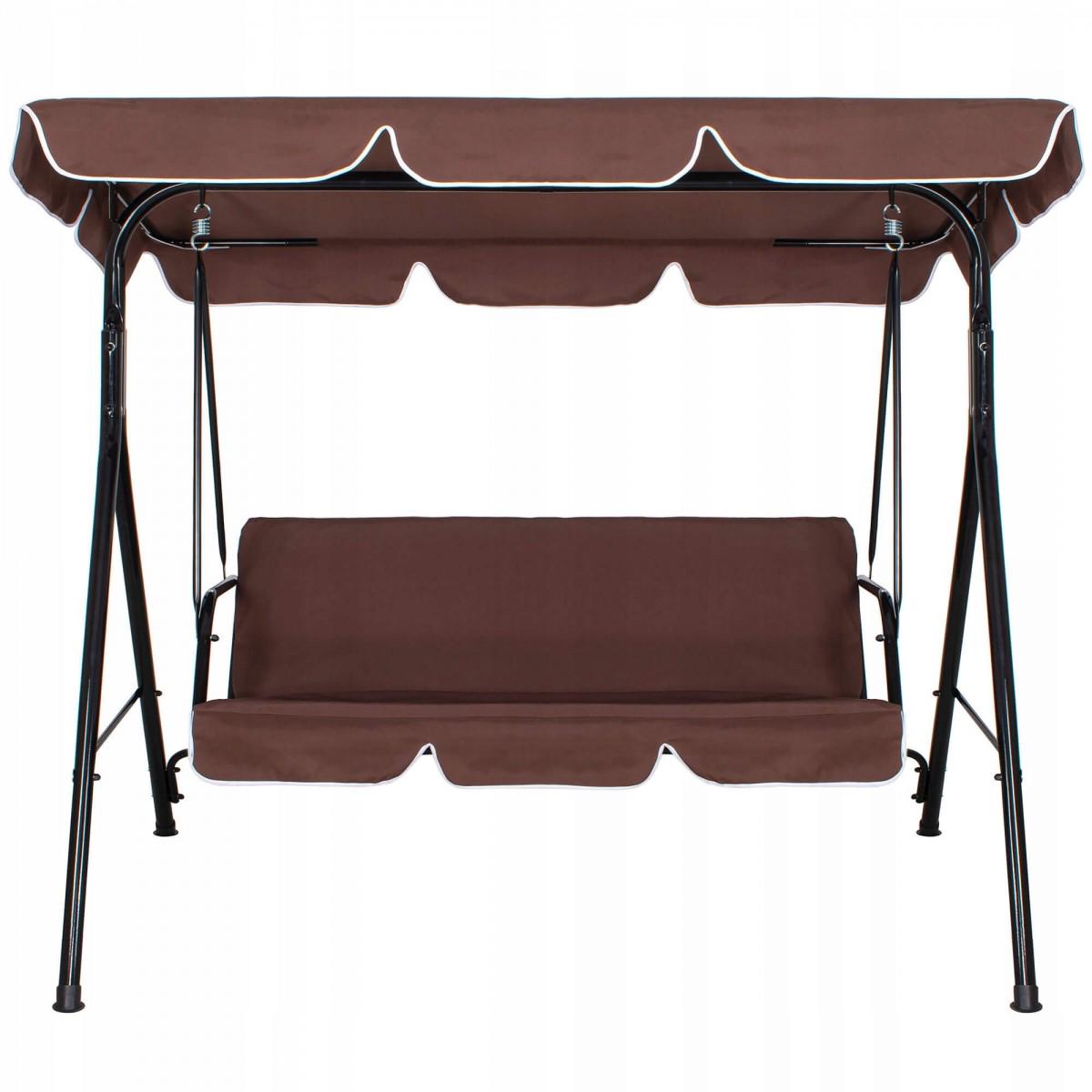 Садовые качели Springos Luna GS0018 150x170 см Коричневый (GS0018) - фото 5 Садовые качели Springos Luna GS0018 150x170 см Коричневый (GS0018) - фото 5