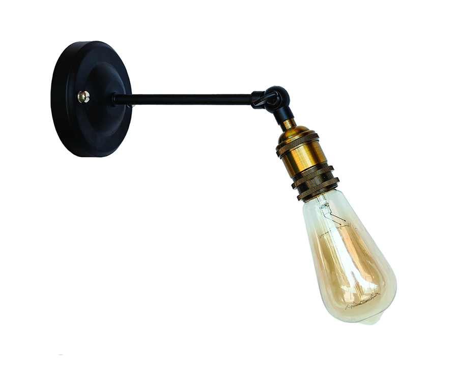 Бра Levistella Lofty рухоме з патроном AMP14 Чорний/Бронзовий (1963530350)