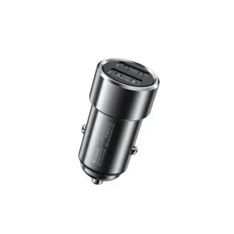 Зарядное устройство автомобильное WK WP-C25 Tikin 2 USB Серебряный (6941027612118)