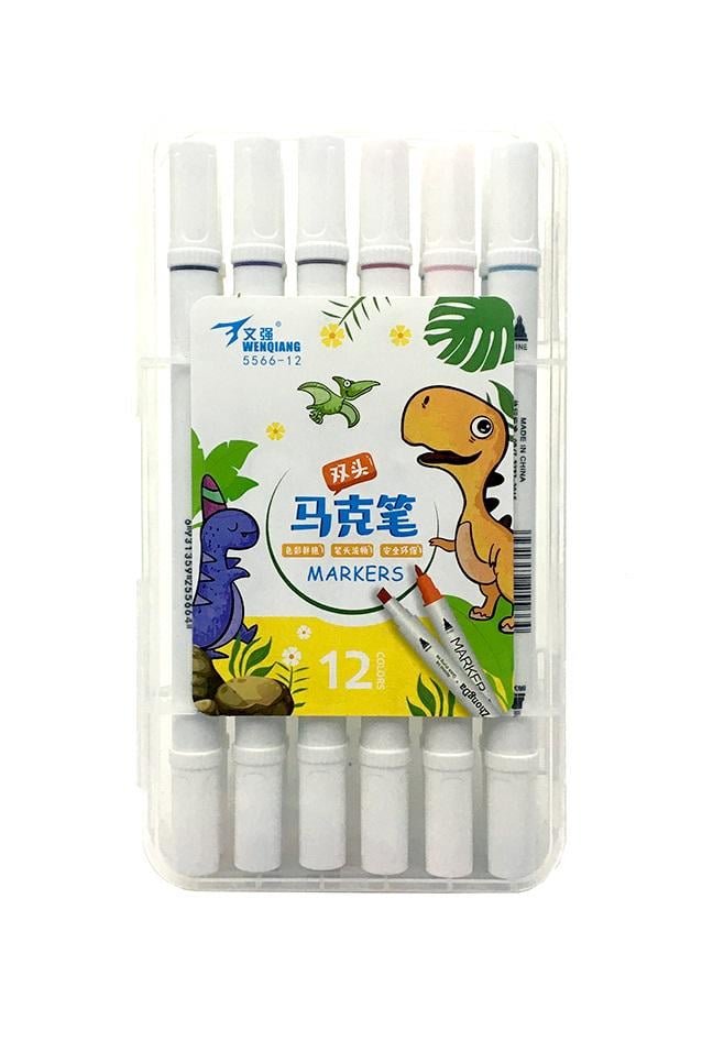 Маркеры двухсторонние корпус Белый (WW00872)