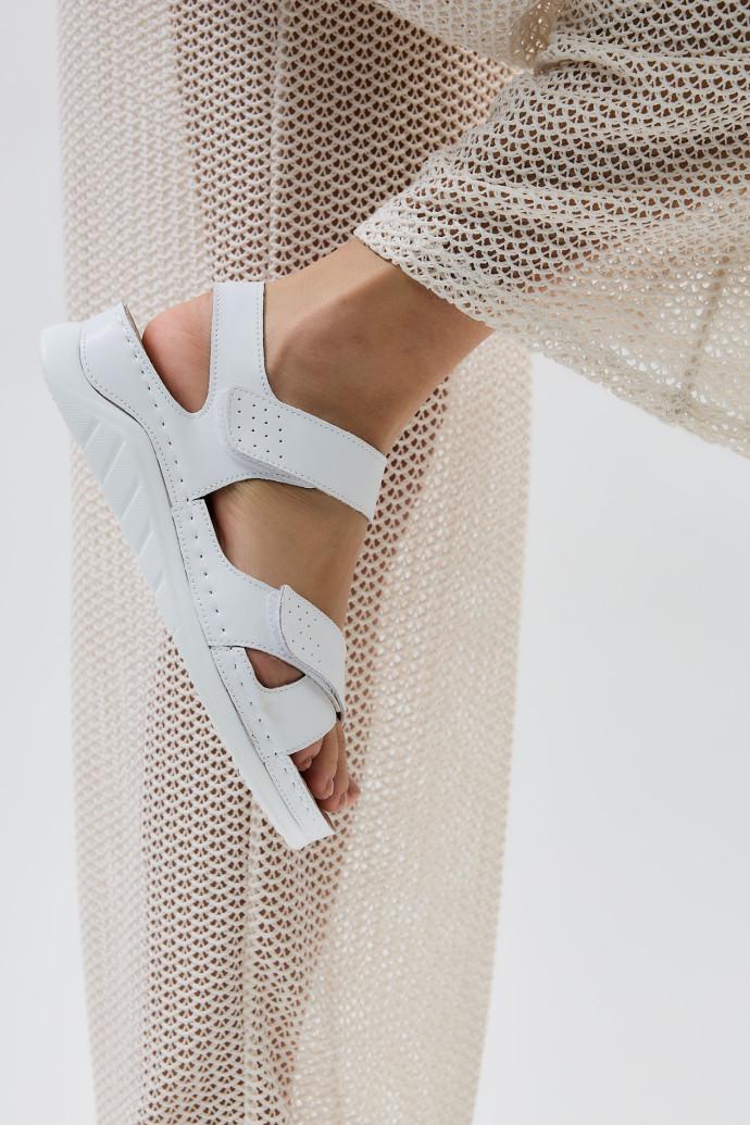 Босоножки женские LONZA 198384 р. 36 Белый (21037_36) - фото 3