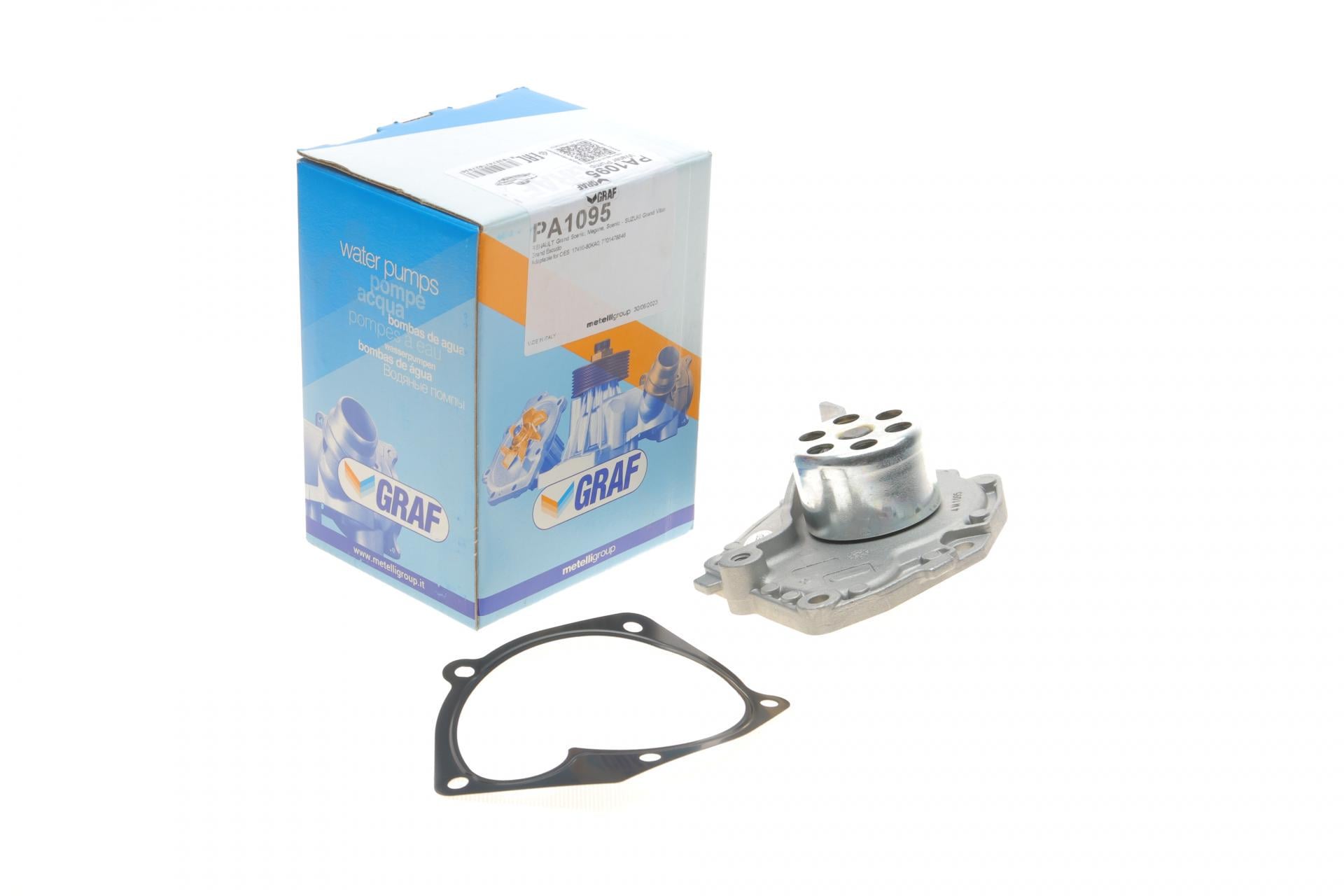 Помпа води Graf Renault Megane/Scenic 1.9 dCi 08-/Suzuki Grand Vitara 1.9DDiS 06-15 B/B Ext. 20 лоп PA1095 (25589541)