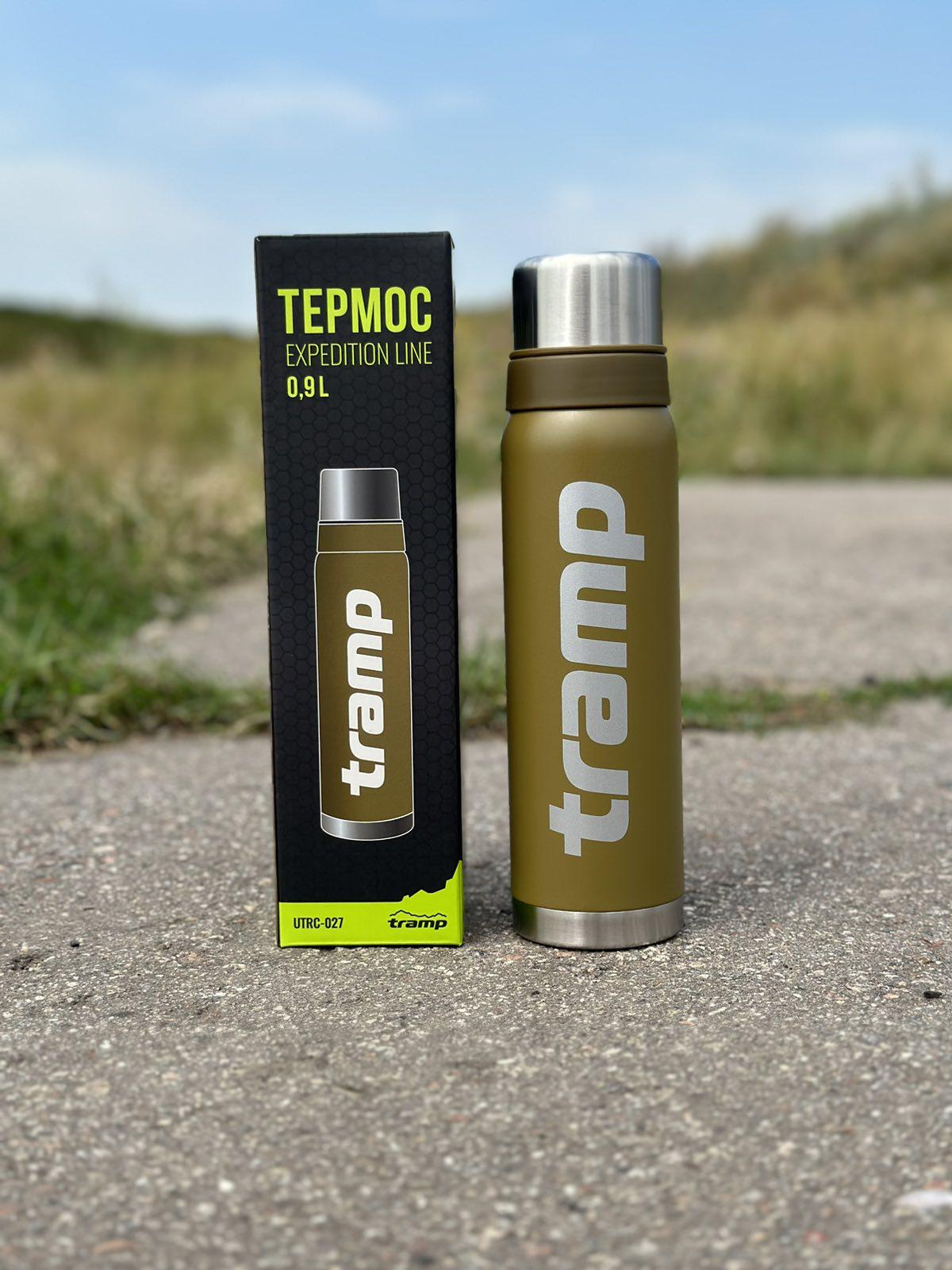 Термос для напитков Tramp expeditio с нержавейки держит 24 ч. 0,9 л (UTRC-027-olive) - фото 8