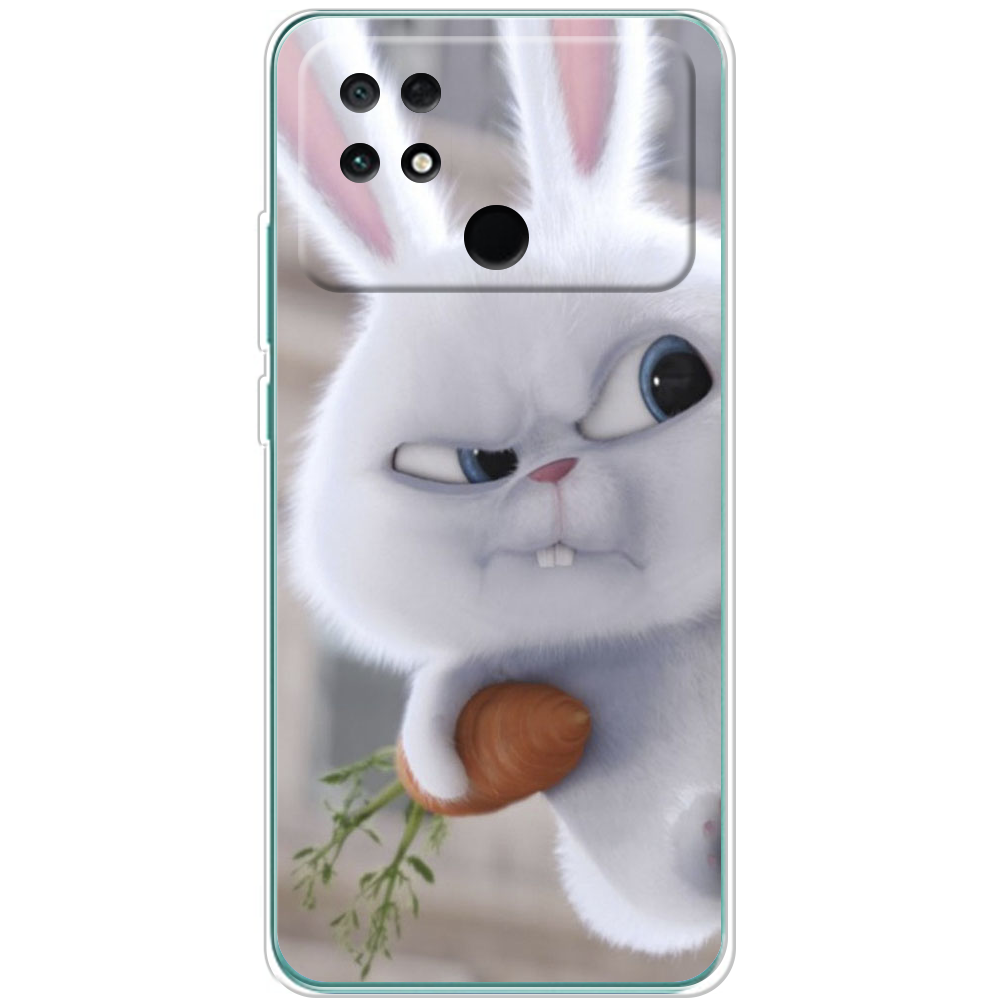 Чехол BoxFace Poco С40 Rabbit Snowball Прозрачный силикон (44597-up1116-44597)