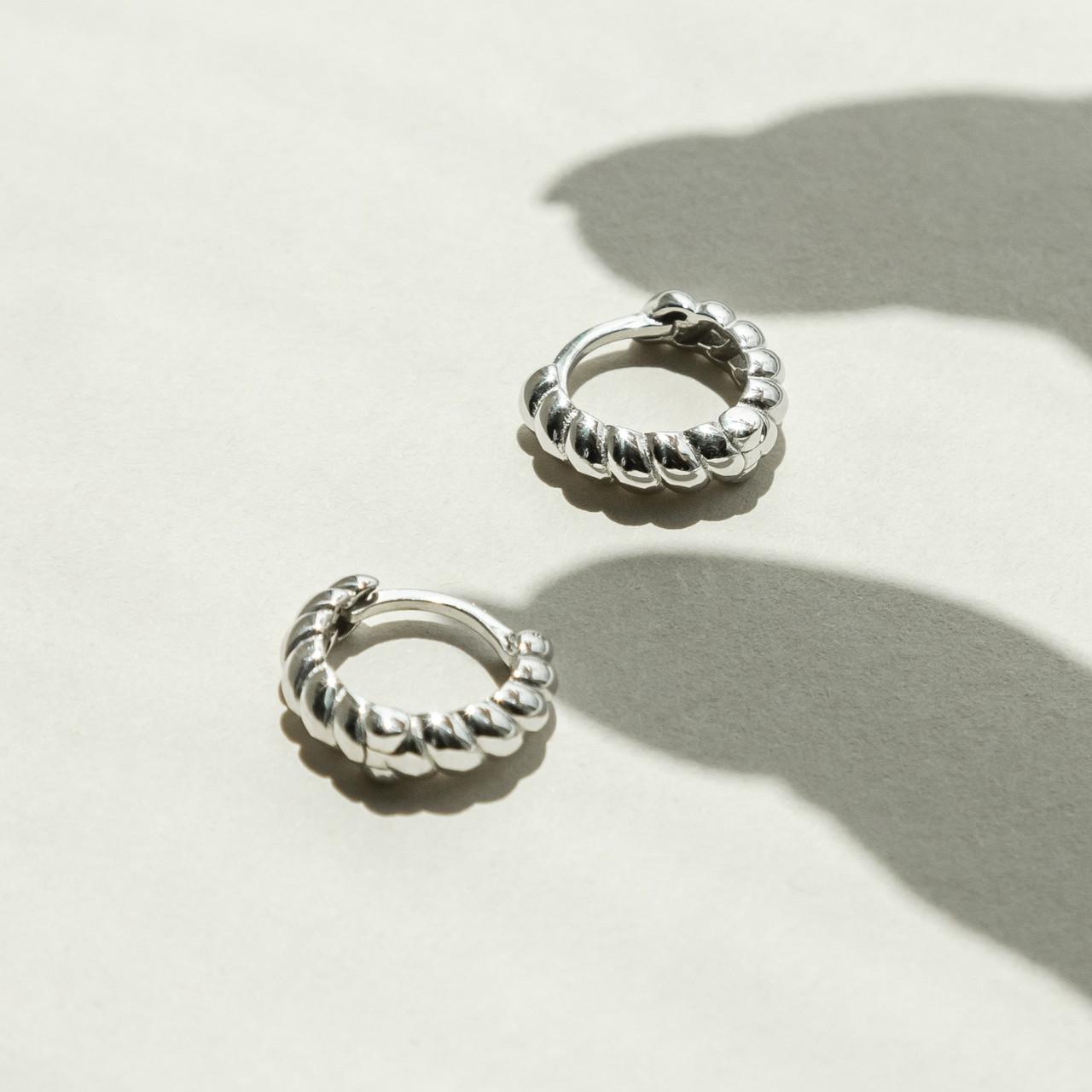 Сережки срібні Колоски природна форма без зайвих деталей