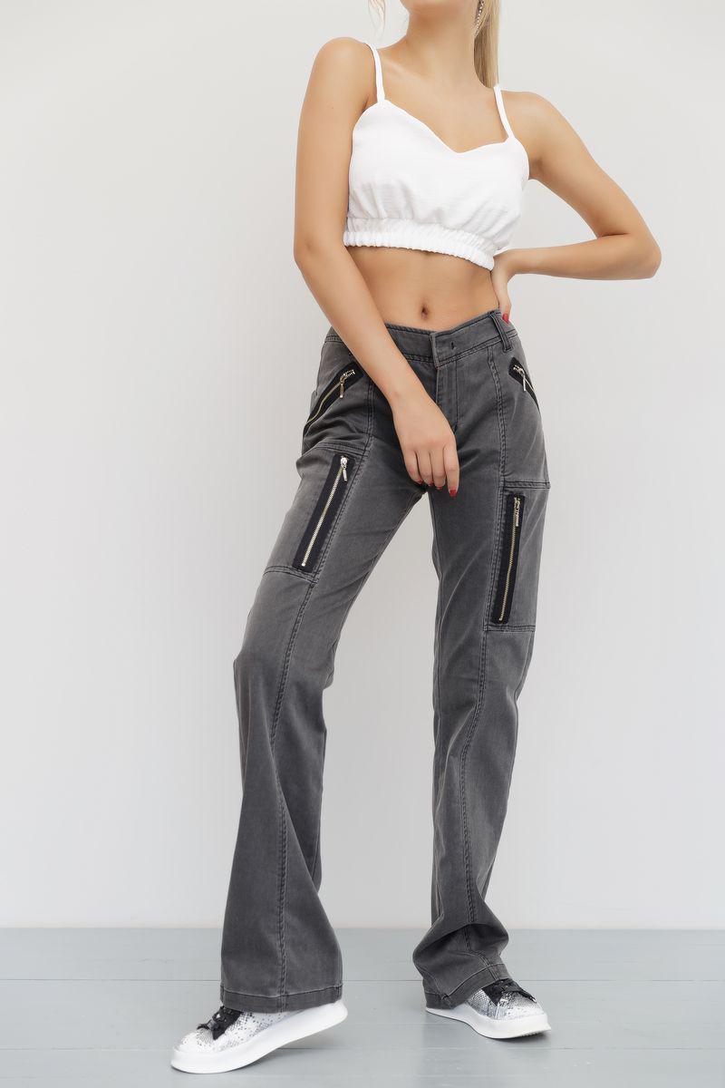 Джинси жіночі Ager 190R6723 р. 40 Сірий