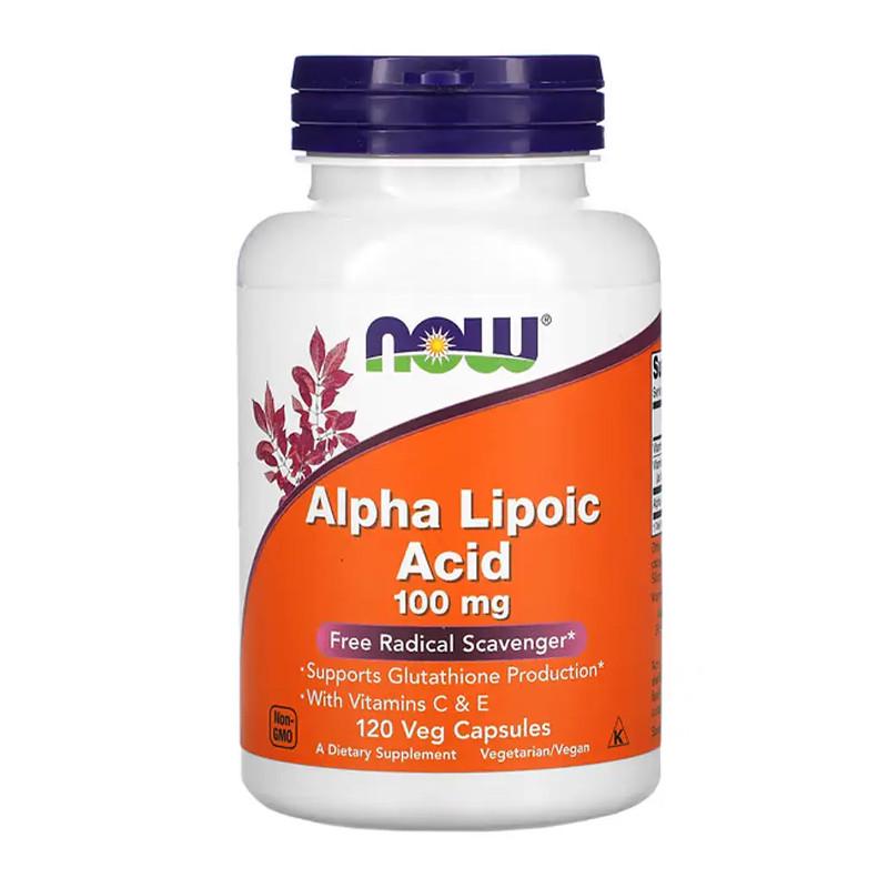 Альфа-липоевая кислота NOW Alpha Lipoic Acid 100 мг 120 капс. (07726-01)