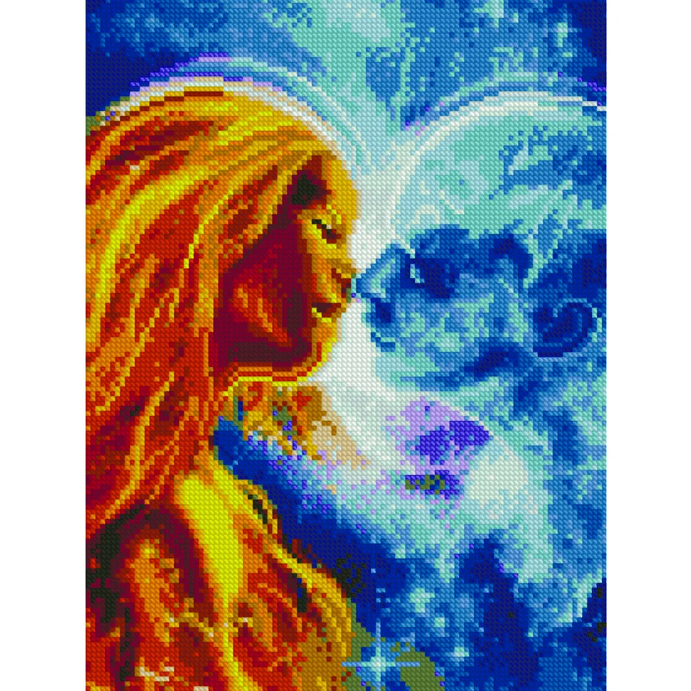 Алмазная мозаика Strateg Противоположности 30х40 (HX284)