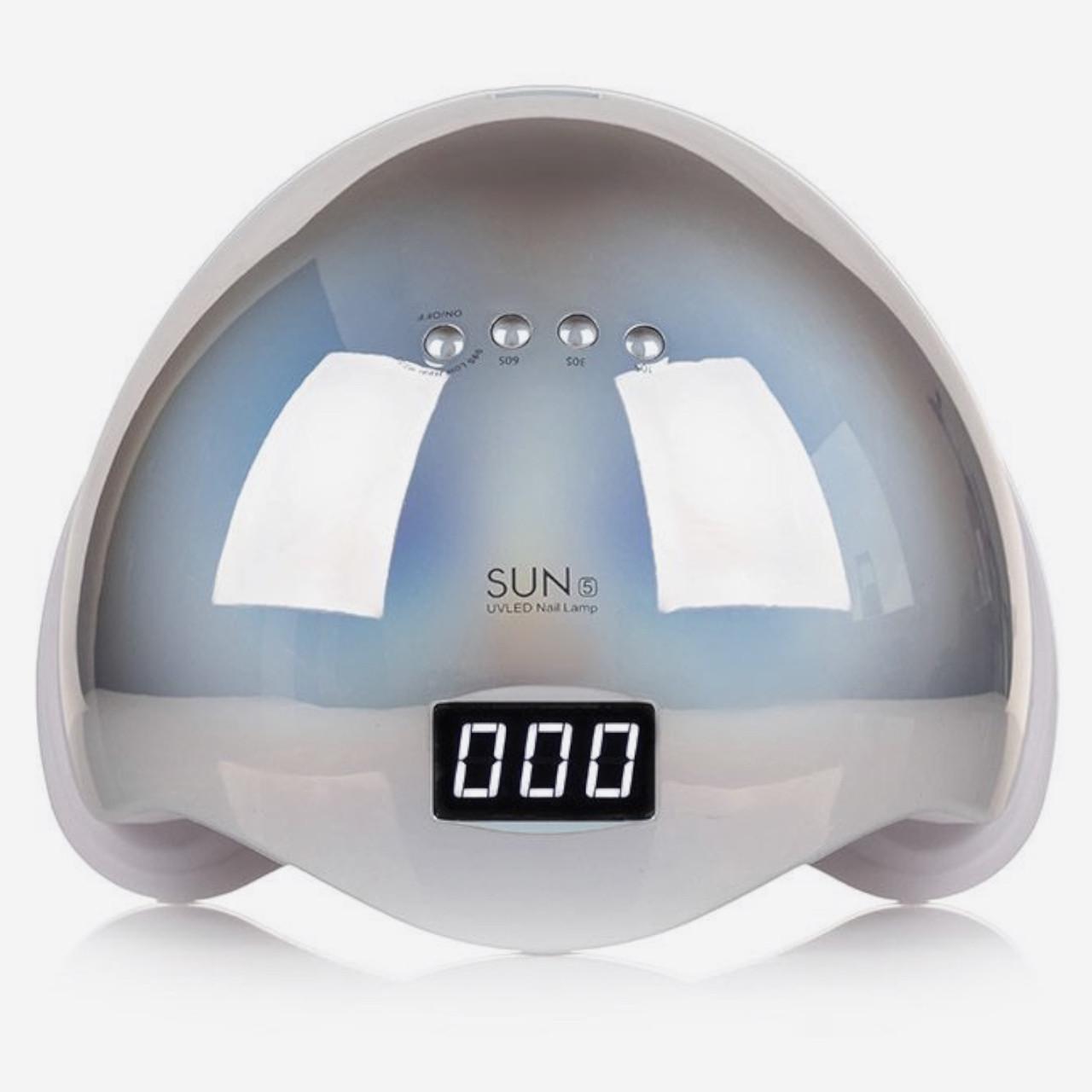 Лампа UV/LED SUN 5 Chrom для сушіння нігтів 48 Вт Срібний - фото 1