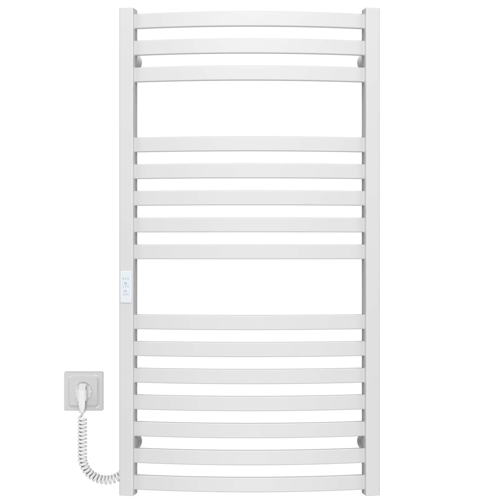 Полотенцесушитель электрический Deffi Adriana П15 WD04 левое подключение крашеная сталь 500х1000 мм Белый (B.AR.100.50.15.EWL4)