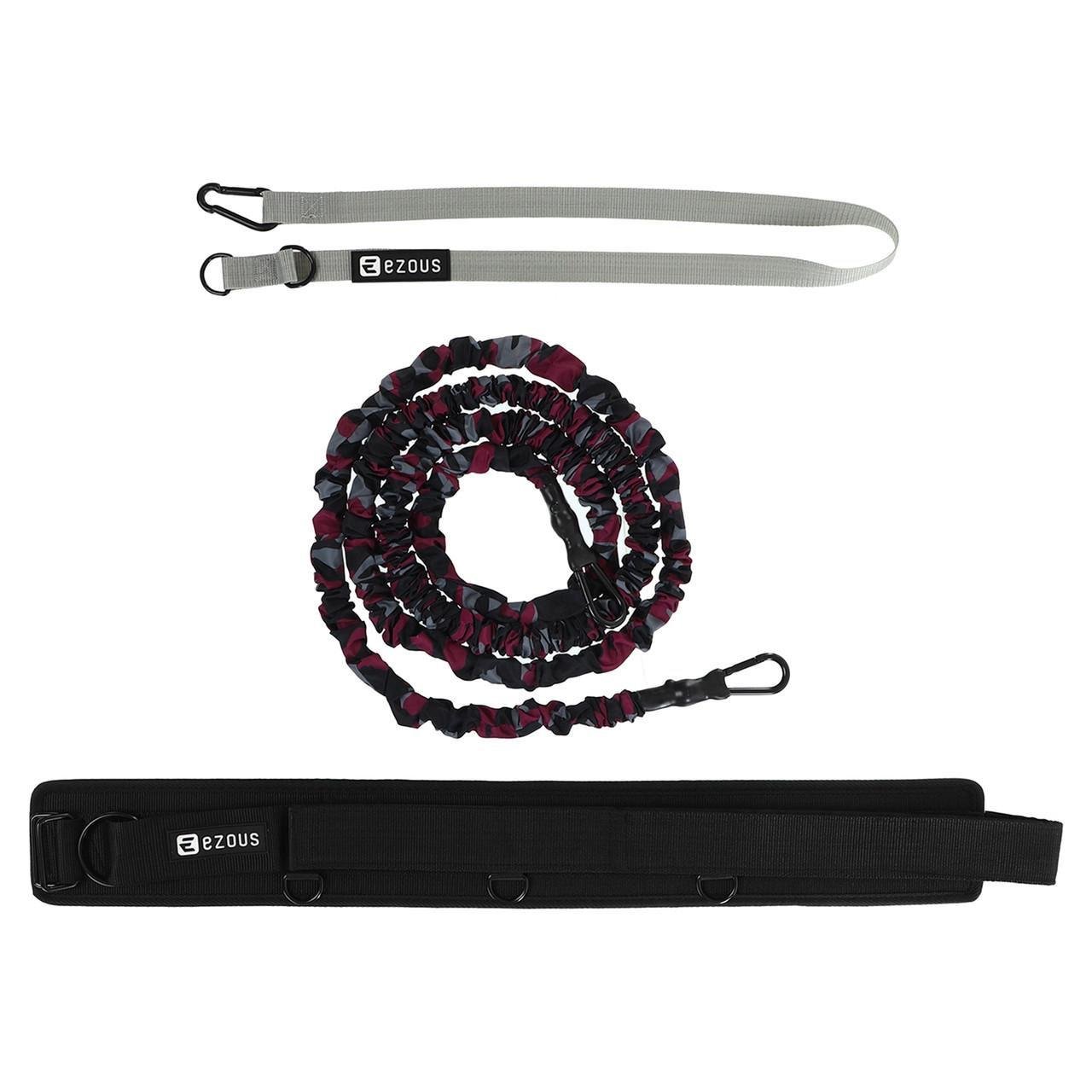 Пояс для выбегания эспандер EZOUS 360 Dynamic Resistance Q-01 для отработки скорости и взрывной силы (2532856089)