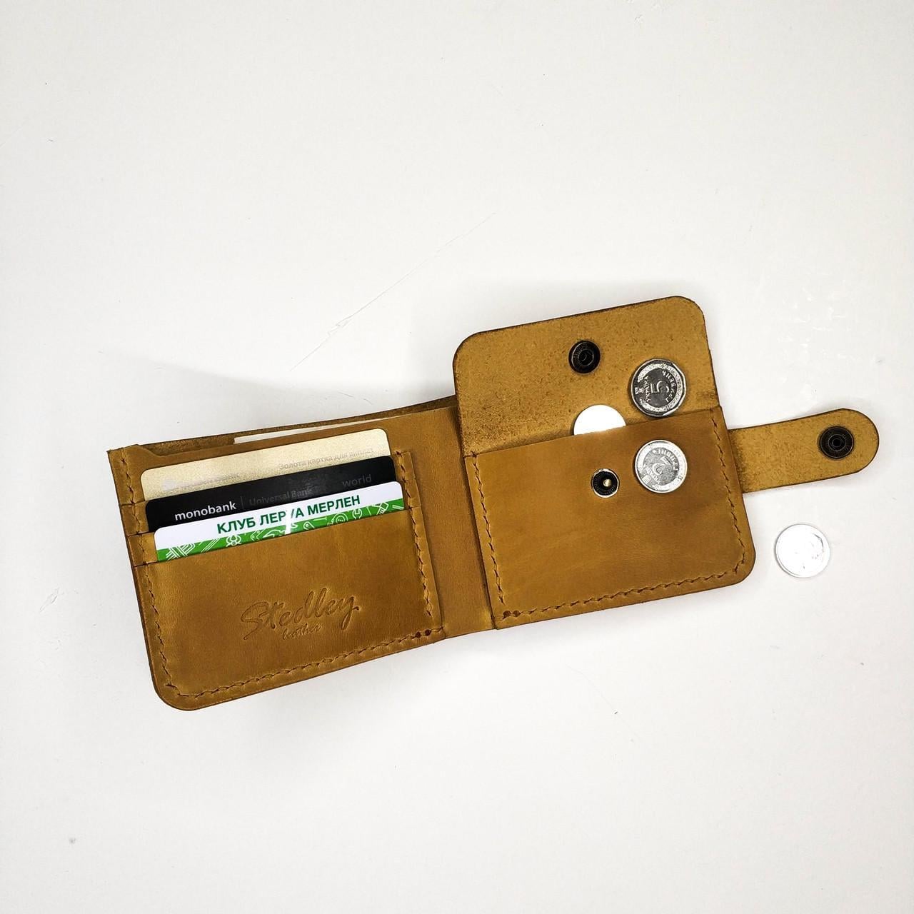 Кошелек мужской с монетницей Stedley Orso 1 натуральная кожа Песочный (2628295588)