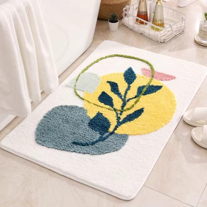 Коврик для ванной комнаты антискользящий 50х80 см Белый (2590505530) - фото 3 Коврик для ванной комнаты антискользящий 50х80 см Белый (2590505530) - фото 3