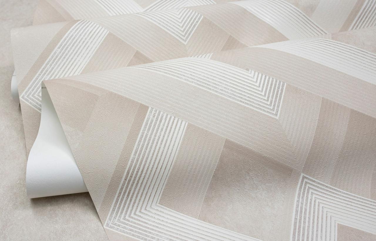 Обои флизелиновые SINTRA Omega 524510 Противень винил горячего тиснения 1,06х10,05 м Бежевый