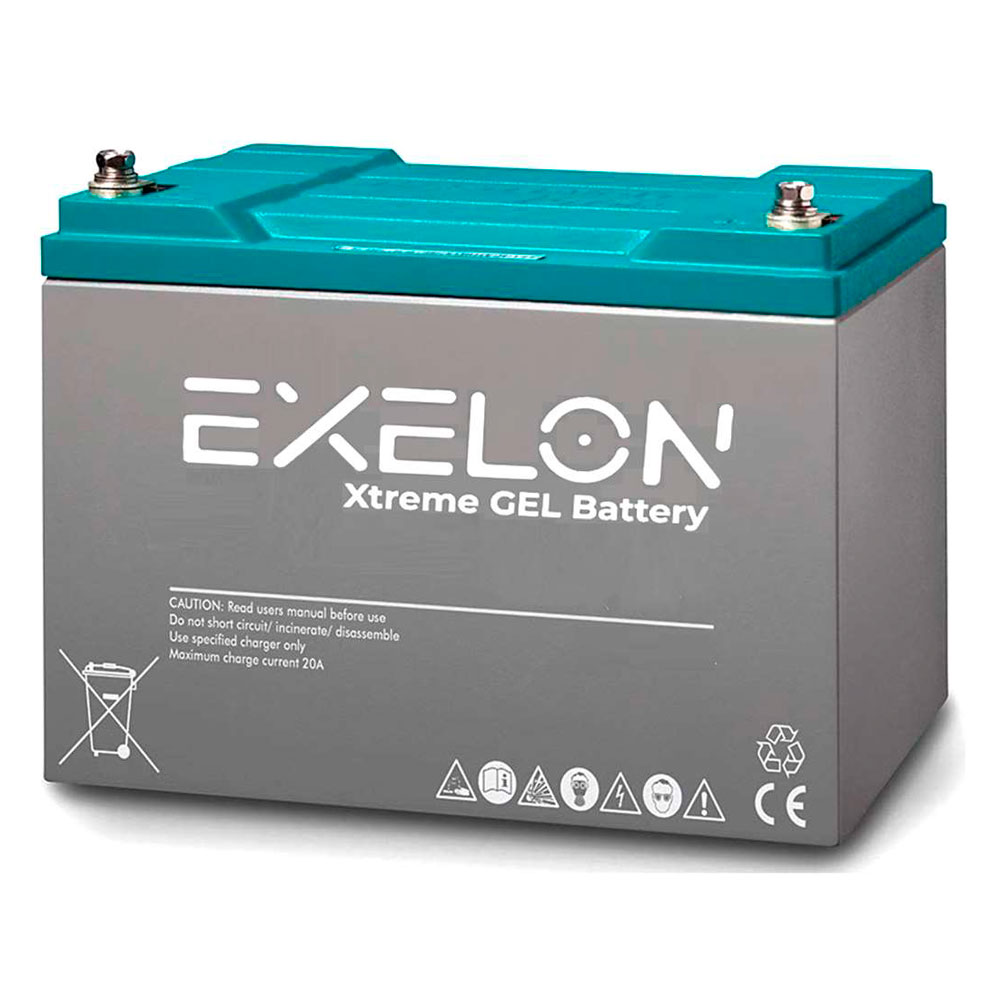 Акумулятор гелевий Exelon 100-12 12V 100 Ah Q1 48 30,4 кг 330x173x218 мм Сірий