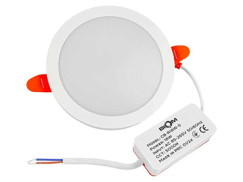 Светильник светодиодный врезной Biom DownLight круглый 18 Вт 5000К (CB-R18W-5)