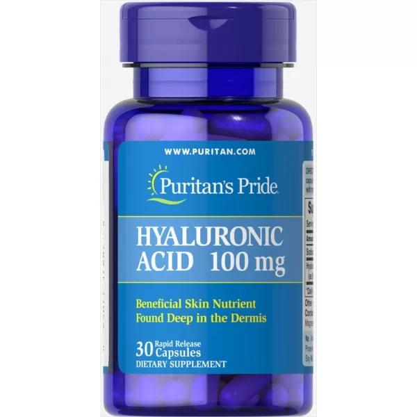 Гіалуронова кислота Puritan's Pride Hyaluronic Acid 100 мг 30 Caps