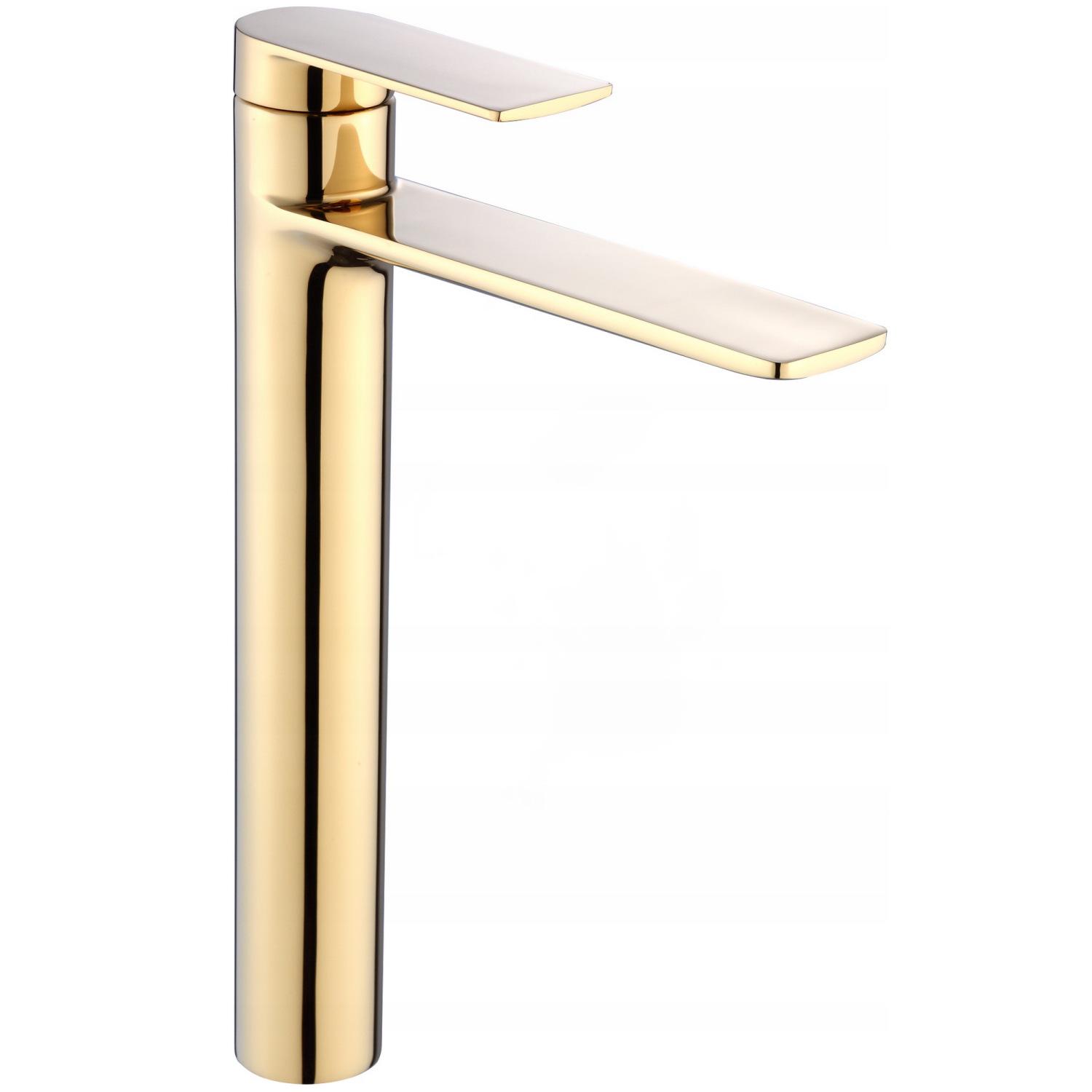 Смеситель для умывальника Mexen ZERO MEX-71110-50 высокий однорычажный Золотой (177614) Смеситель для умывальника Mexen ZERO MEX-71110-50 высокий однорычажный Золотой (177614)