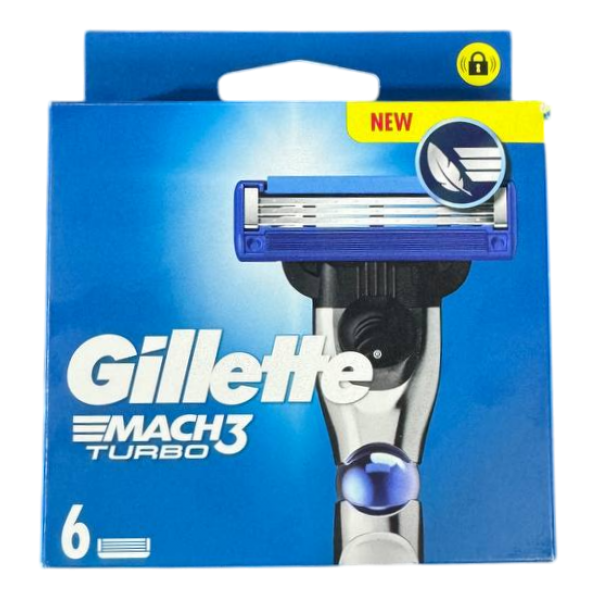 Картриджи сменные для бритья Gillette Mach3 Turbo 6 шт.