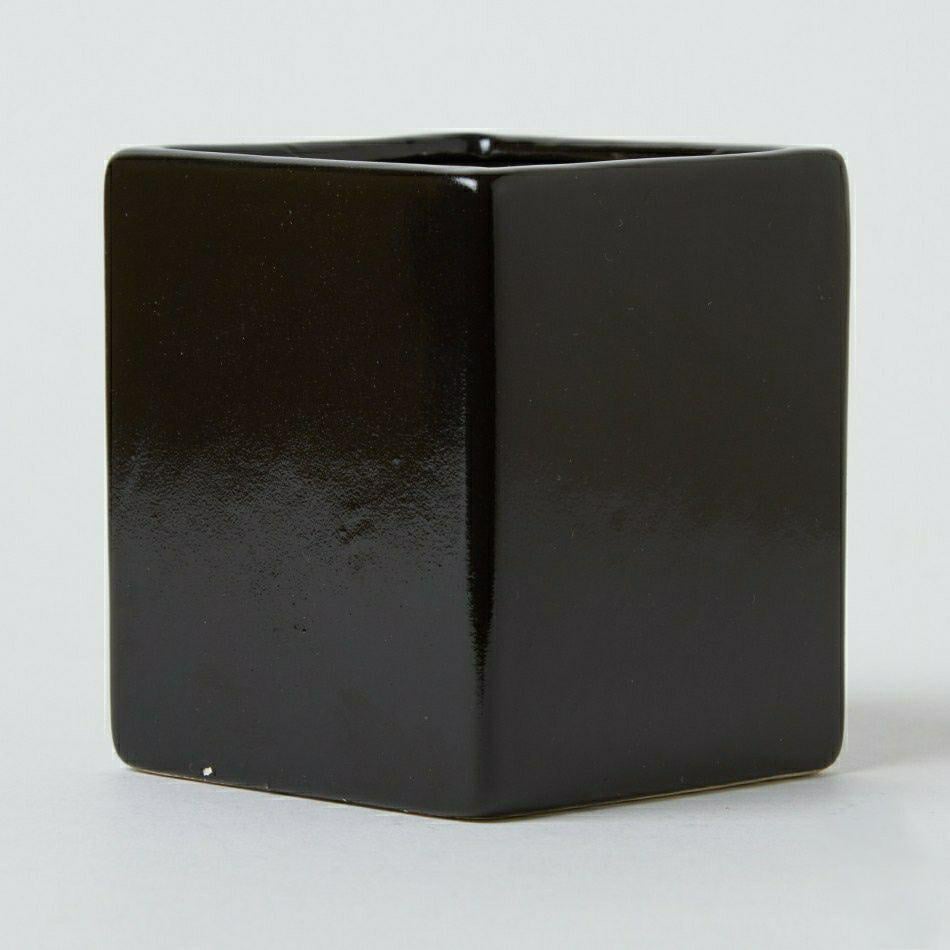 Вазон керамический Decors Cube D17-9 Черный (DR001038)