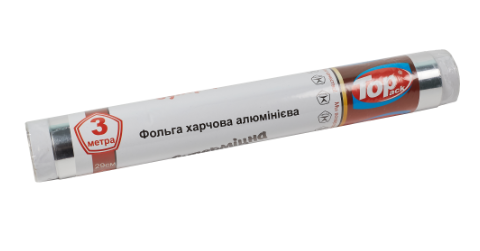 Фольга Topack пищевая супер прочная 25 мкм 0,29х3 м (3-010601) - фото 1 Фольга Topack пищевая супер прочная 25 мкм 0,29х3 м (3-010601) - фото 1