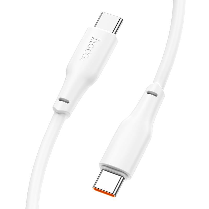 Кабель Hoco X93 Type-C to Type-C Force Fast Charging Data cable 2 м 100W White (11315004) - фото 8