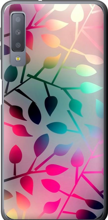 Чехол на Samsung Galaxy A7 (2018) A750F Листья (2235u-1582-42517)