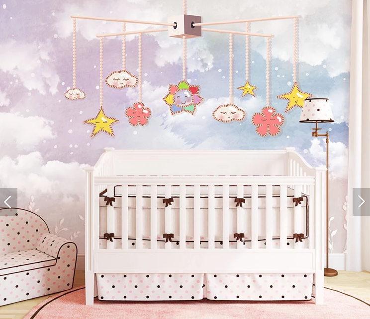 Фотошпалери у дитячу кімнату Рожеве небо