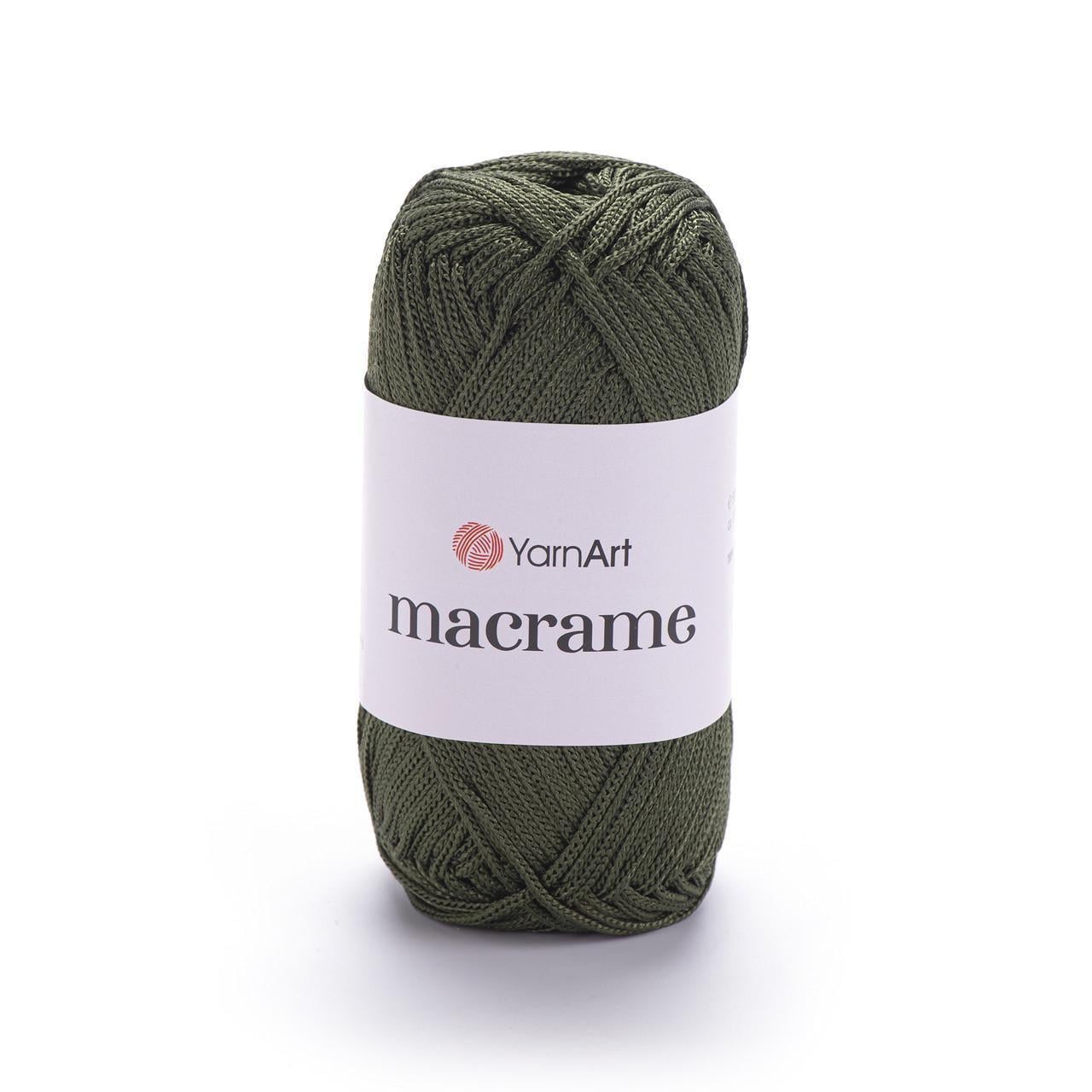Пряжа макраме YarnArt Macrame полиэстер 2 мм 90 г Хаки №164 (2172872162)