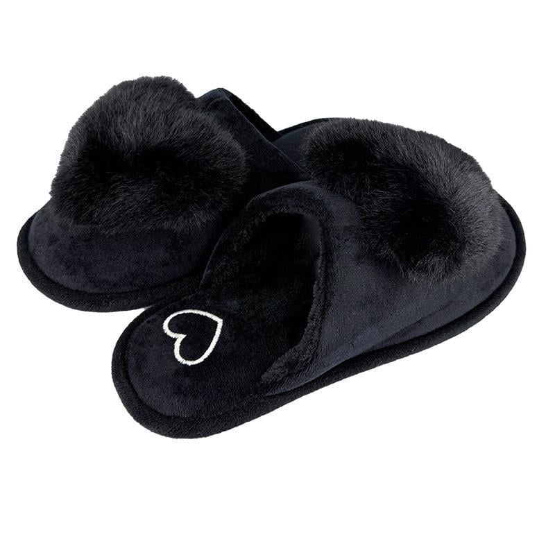 Тапочки комнатные женские меховые 10230-1 р. 41 26,5 см Черный - фото 3 Тапочки комнатные женские меховые 10230-1 р. 41 26,5 см Черный - фото 3