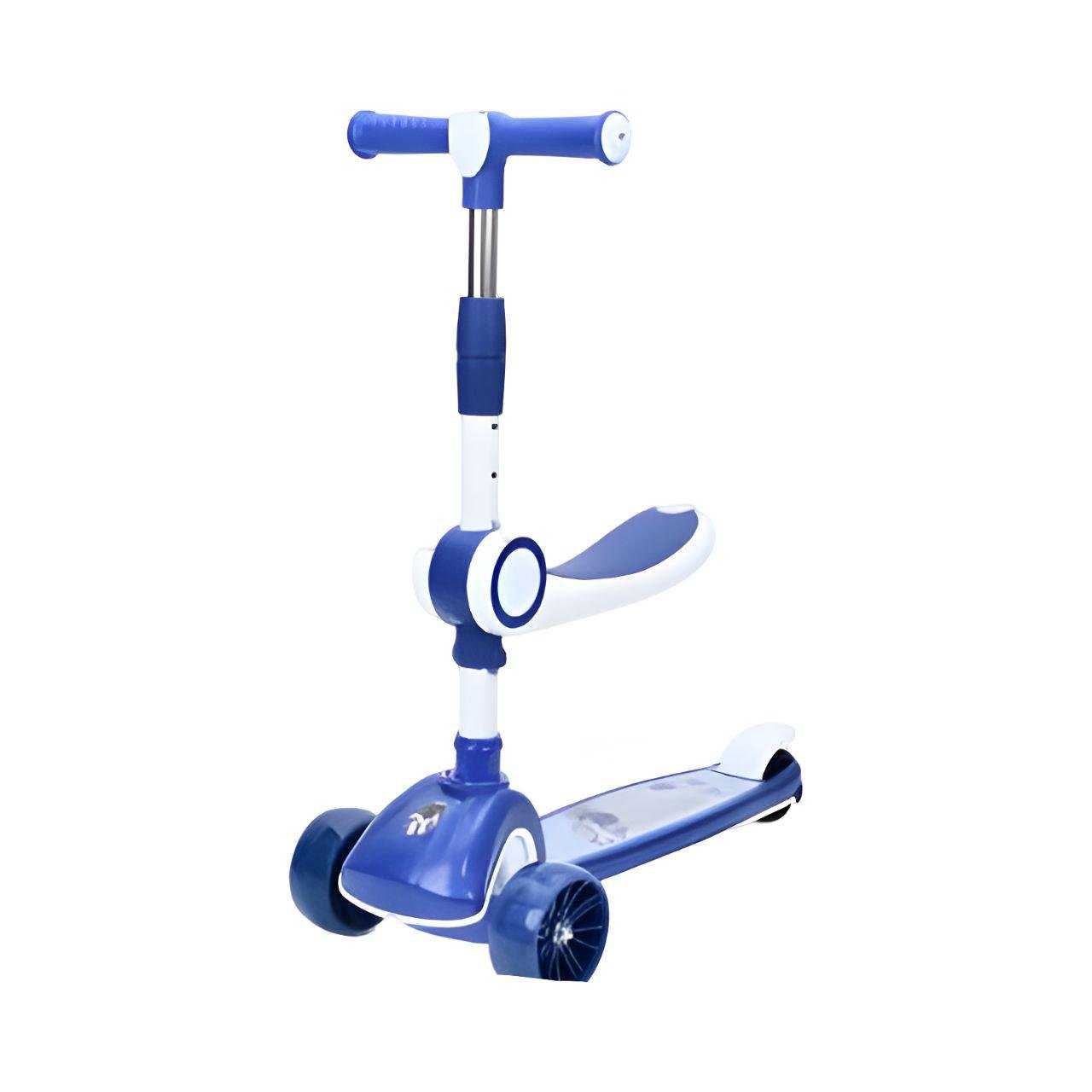 Самокат JR 3-097 3в1 з підсвіткою і музикою метал/пластик Синій (25157089) - фото 1 Самокат JR 3-097 3в1 з підсвіткою і музикою метал/пластик Синій (25157089) - фото 1