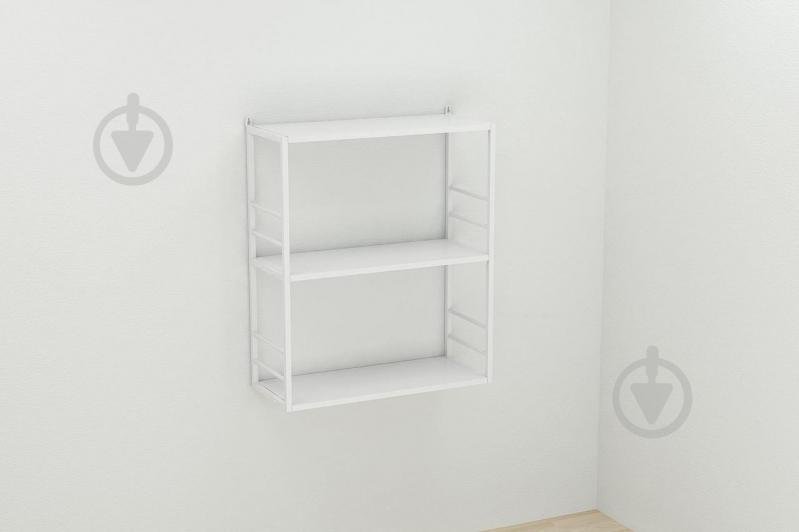 Книжная полка универсальная Ferrum-decor Стим 2 74x63x26 белый ДСП Белое 16мм (XK00043)