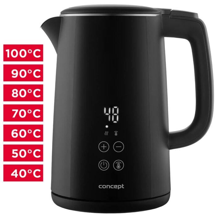 Электрочайник с регулировкой температуры Concept RK3360 1,5 л - фото 9 Электрочайник с регулировкой температуры Concept RK3360 1,5 л - фото 9