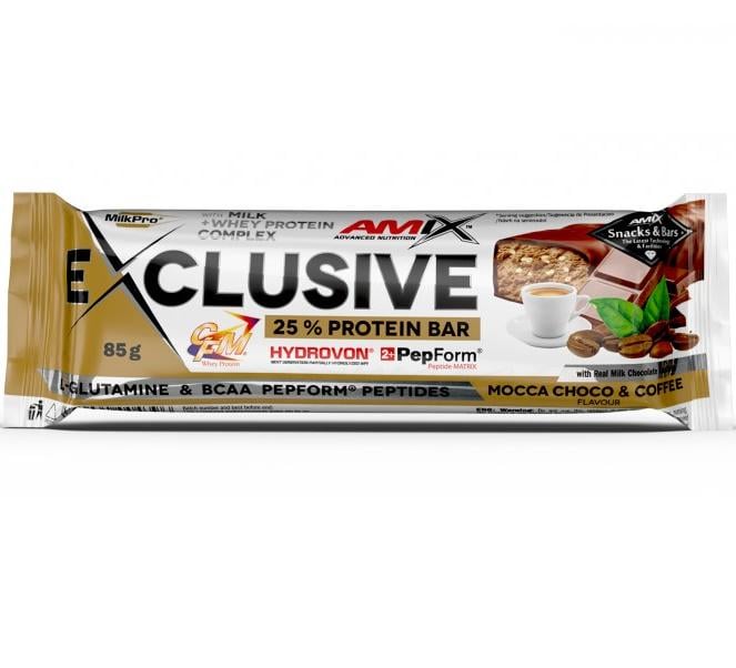 Протеиновый батончик Amix Nutrition Exclusive Protein Bar 85 г Mocha Chocolate Coffee Протеиновый батончик Amix Nutrition Exclusive Protein Bar 85 г Mocha Chocolate Coffee