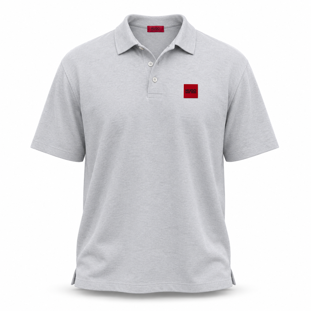 Поло мужское Hugo BOSS из турецкой ткани лакоста M Серый меланж (25-959-013_10)