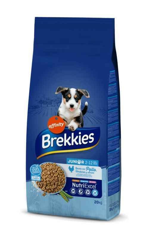 Корм сухой для щенков Brekkies Dog Junior с курицей и овощами 20 кг (927437/8410650862705)