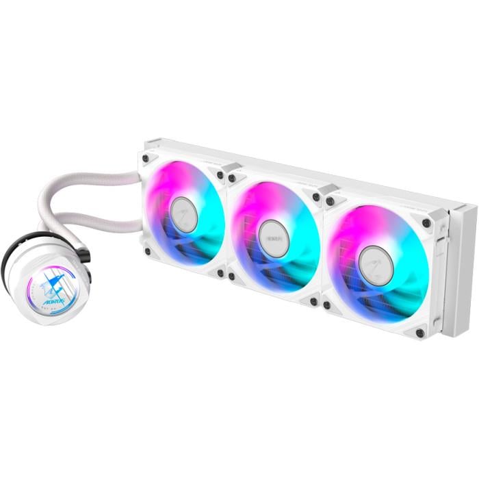 Система водяного охлаждения Gigabyte AORUS WATERFORCE II 360 ICE 360 мм 3x120 мм ARGB 2300 об/мин White Система водяного охлаждения Gigabyte AORUS WATERFORCE II 360 ICE 360 мм 3x120 мм ARGB 2300 об/мин White