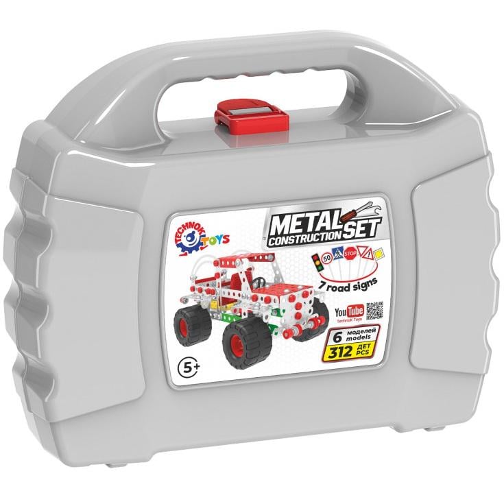 Конструктор дитячий металевий ТехноК Перегонова Машинка 312 дет. (28443569) Конструктор дитячий металевий ТехноК Перегонова Машинка 312 дет. (28443569)