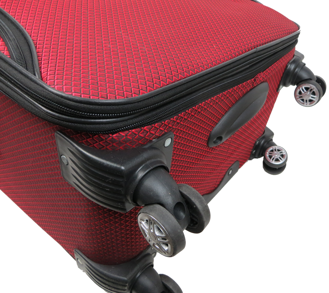 Чемодан на колесах Gedox GD Polo тканевый большой в клетку 100 л Красный - фото 7 Чемодан на колесах Gedox GD Polo тканевый большой в клетку 100 л Красный - фото 7