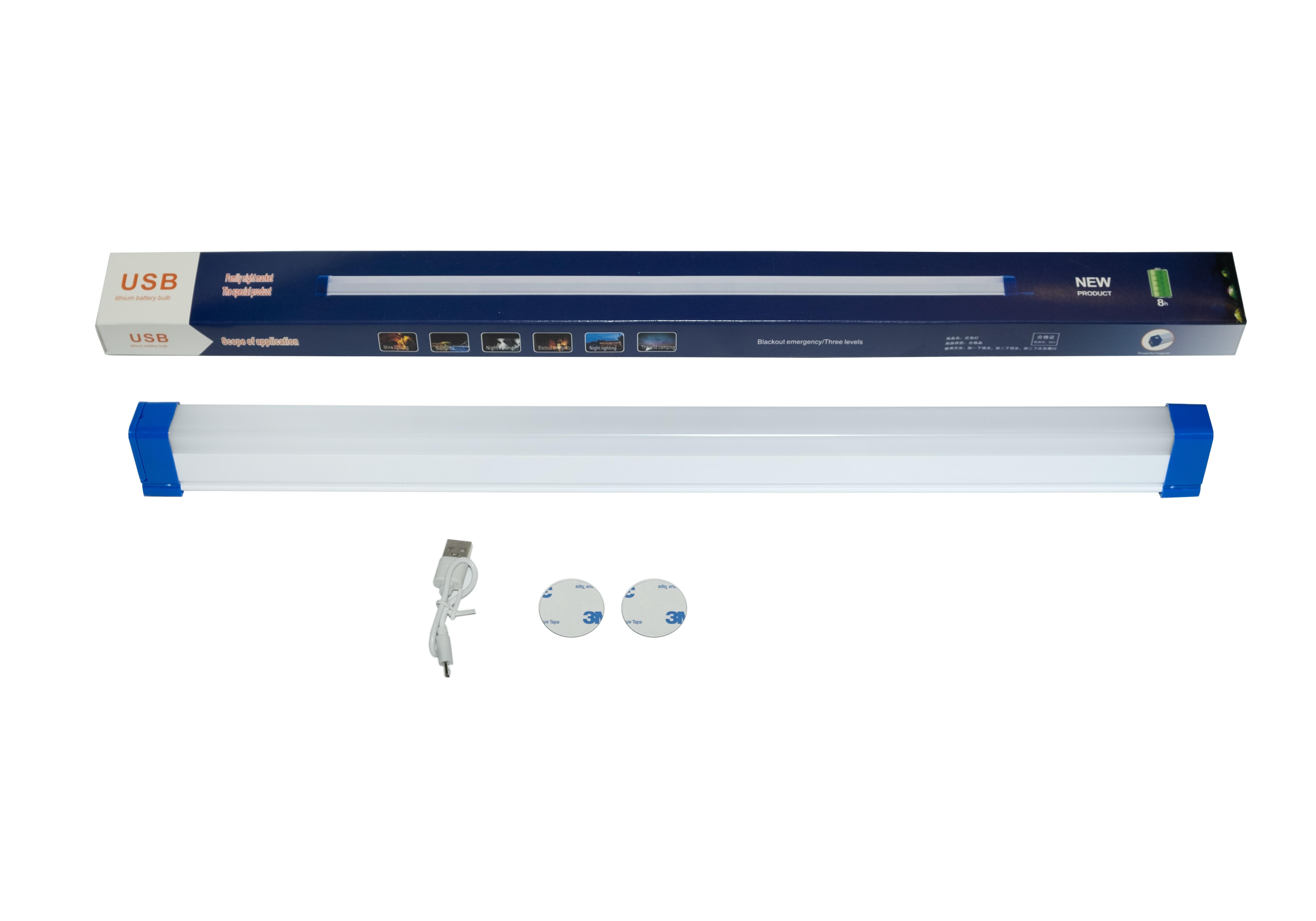 Светодиодная лампа EMERGENCY LIGHT TUBE USB аккумуляторная с магнитом 52 см (1704205001754)