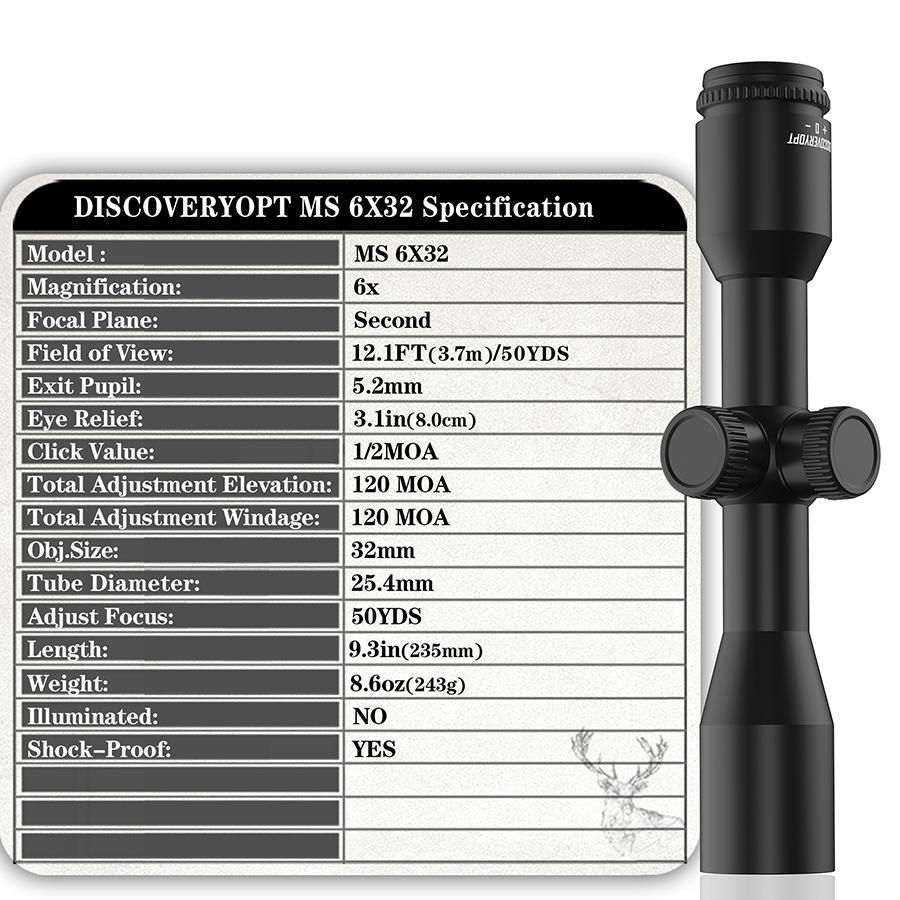 Оптичний приціл Discovery MS 6x32 (MS6x32) - фото 3