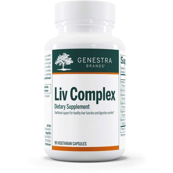 Комплекс для профилактики работы печени Genestra Brands Liv Complex 90 вег. капс. (GEN-13430)