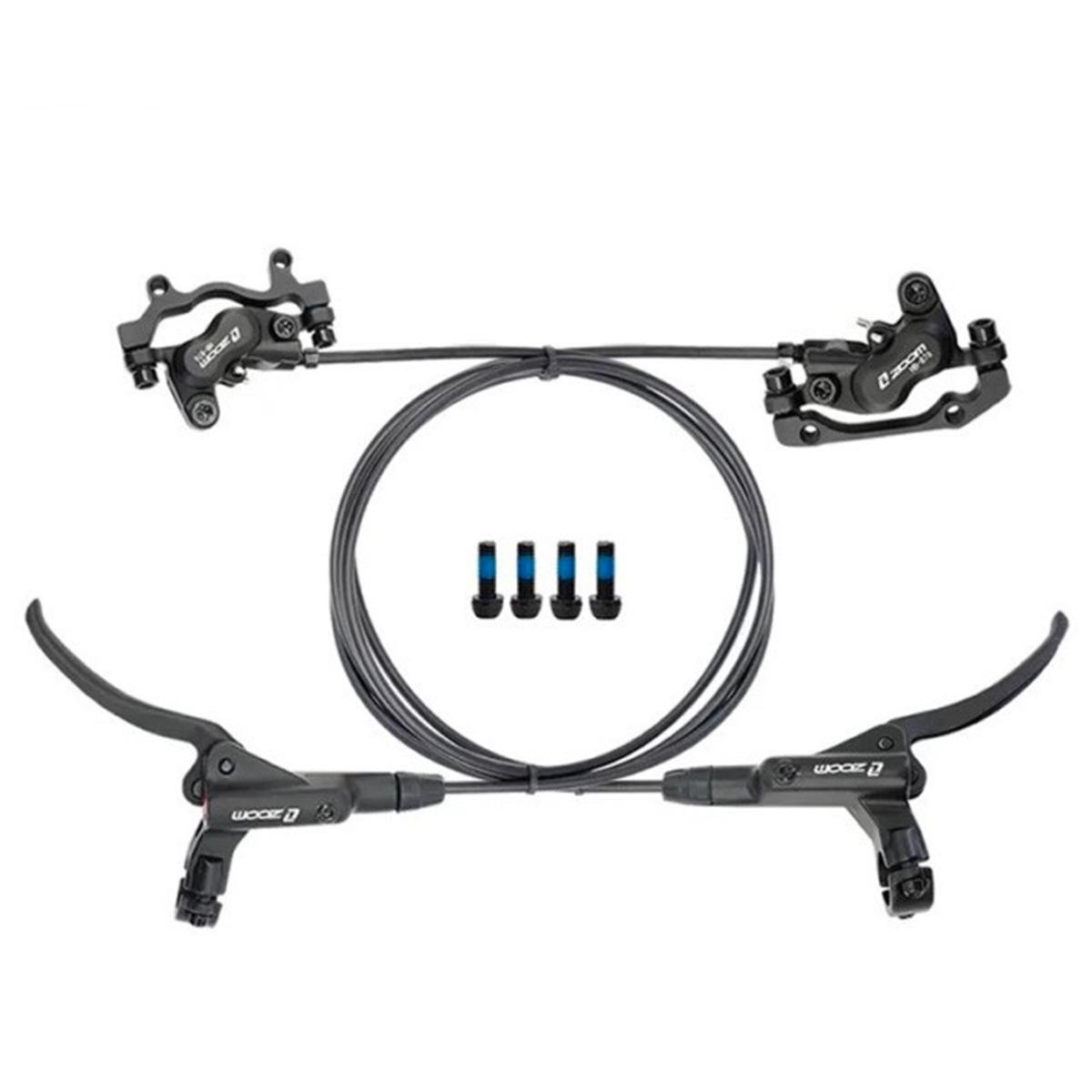 Тормоза дисковые гидравлические 4х поршневые Zoom HB-876 Черный (ZOOM-HB876-3747UA)