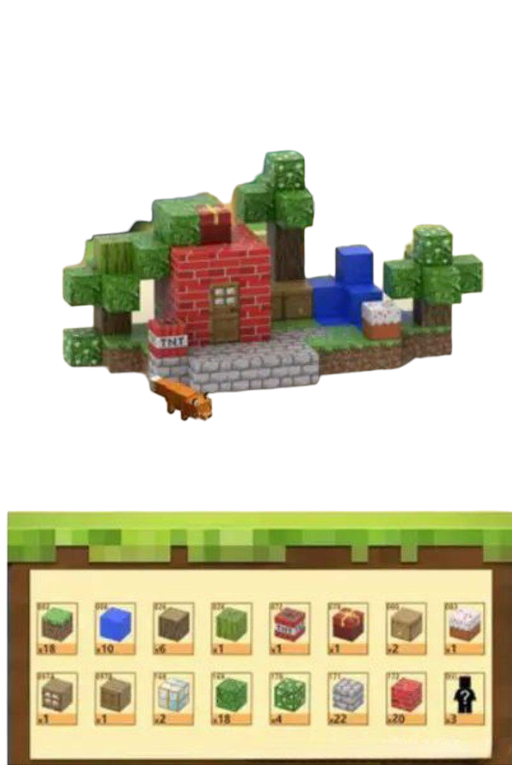 Конструктор дитячий магнітний Minecraft Дитячий конструктор Приватний сад 108 будівельних блоків і 3 фігурки (2671061653) - фото 2 Конструктор дитячий магнітний Minecraft Дитячий конструктор Приватний сад 108 будівельних блоків і 3 фігурки (2671061653) - фото 2