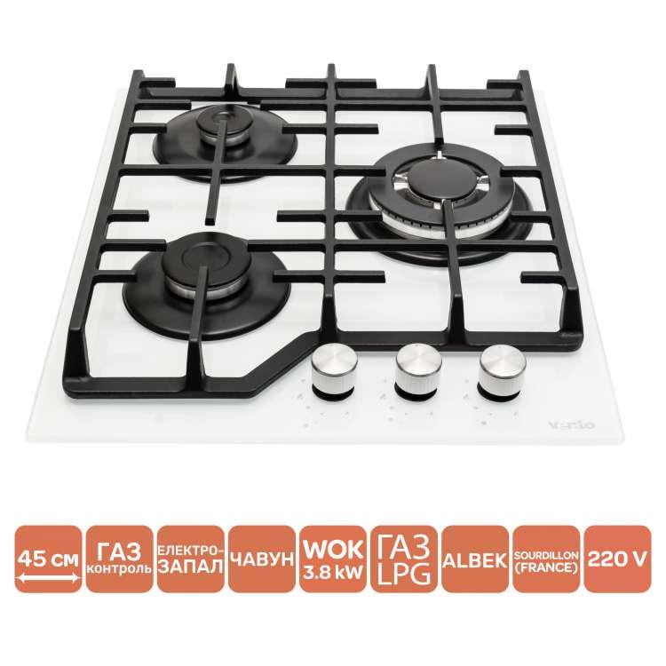 Варильна поверхня Ventolux HG430-W3G CEST WH (9941) - фото 2 Варильна поверхня Ventolux HG430-W3G CEST WH (9941) - фото 2