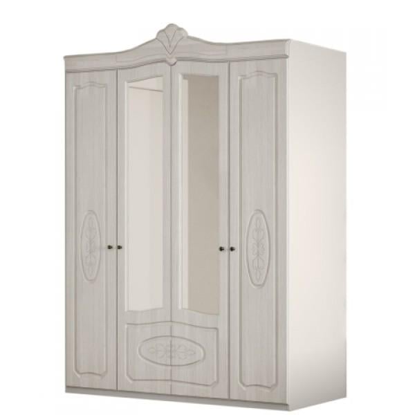 Комплект меблів в спальню Світ меблів Катрін із ДСП/МДФ Німфея альба/Дуб айс - фото 5 Комплект меблів в спальню Світ меблів Катрін із ДСП/МДФ Німфея альба/Дуб айс - фото 5