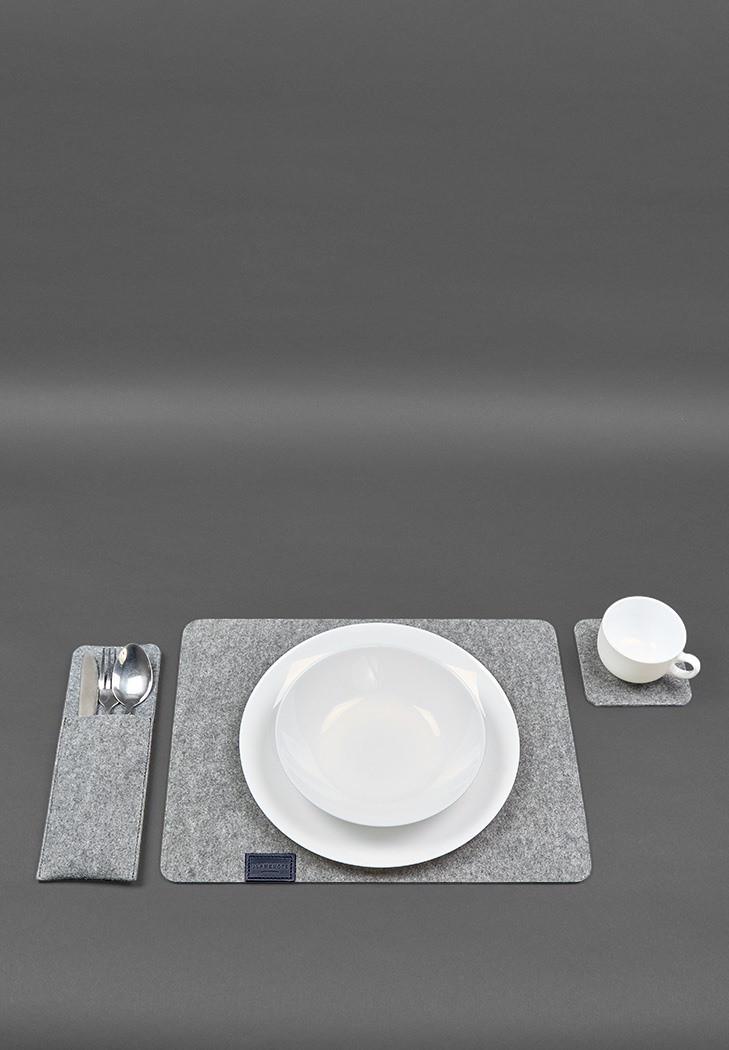 Набір для сервірування столу на 1 персону Синій (A-028326) - фото 3 Набір для сервірування столу на 1 персону Синій (A-028326) - фото 3