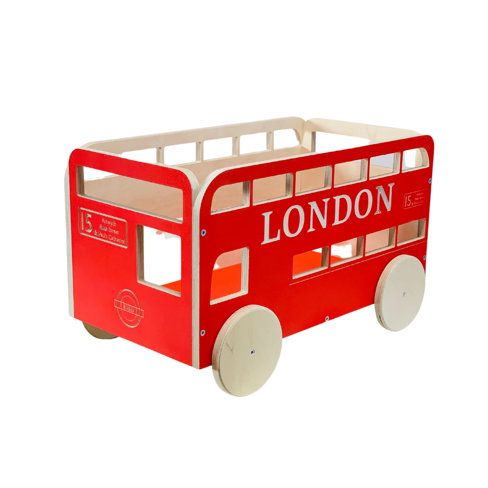 Ящик для зберігання London Bus Червоний