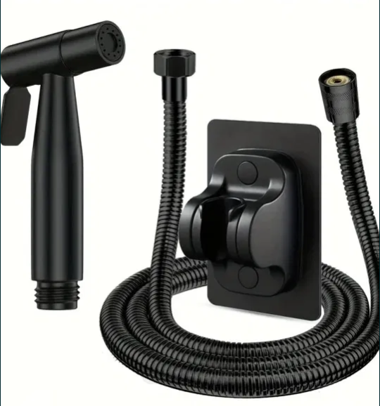 Набор гигиенического душа с металлической лейкой Черный (28207220)