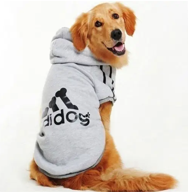 Кофта для собак спортивна Adidog на флісі та поліестері 5XL Сірий (1C0468) - фото 1